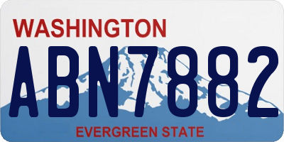 WA license plate ABN7882