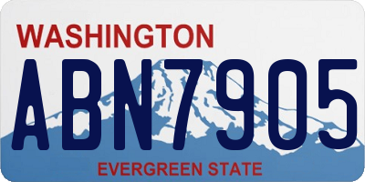 WA license plate ABN7905