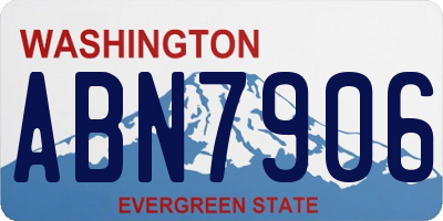 WA license plate ABN7906