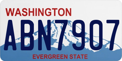 WA license plate ABN7907