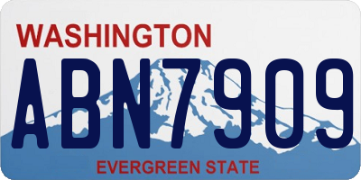 WA license plate ABN7909