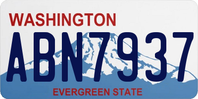 WA license plate ABN7937