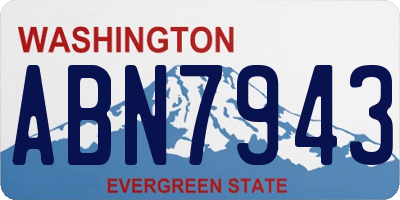 WA license plate ABN7943