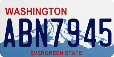 WA license plate ABN7945