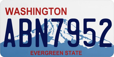 WA license plate ABN7952