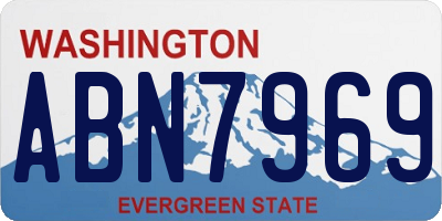 WA license plate ABN7969