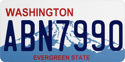 WA license plate ABN7990