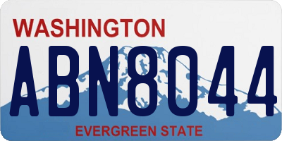 WA license plate ABN8044