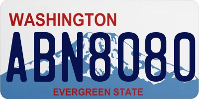 WA license plate ABN8080