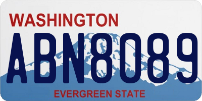 WA license plate ABN8089