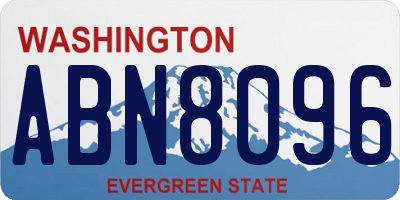 WA license plate ABN8096