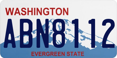 WA license plate ABN8112