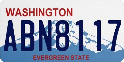 WA license plate ABN8117