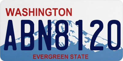 WA license plate ABN8120