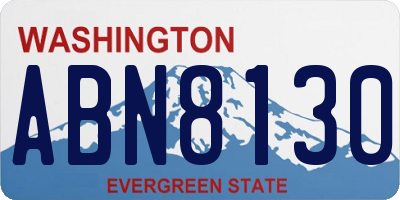 WA license plate ABN8130