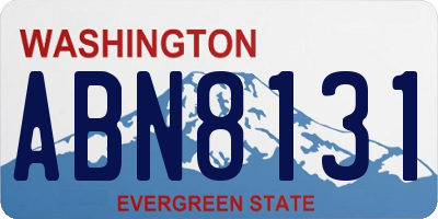 WA license plate ABN8131