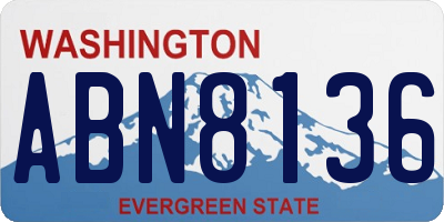 WA license plate ABN8136