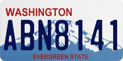 WA license plate ABN8141