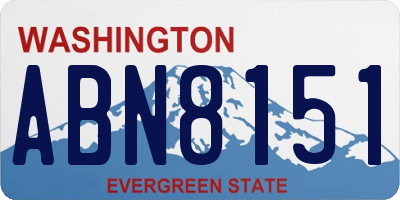 WA license plate ABN8151
