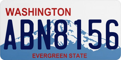 WA license plate ABN8156