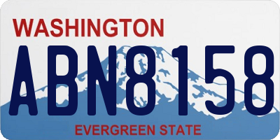 WA license plate ABN8158