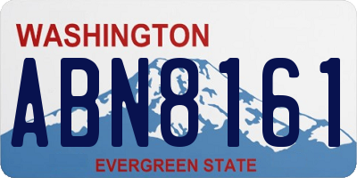 WA license plate ABN8161