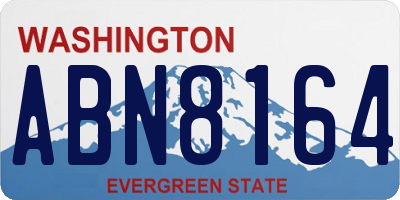 WA license plate ABN8164