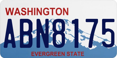 WA license plate ABN8175