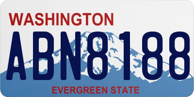 WA license plate ABN8188