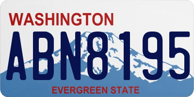 WA license plate ABN8195