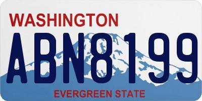 WA license plate ABN8199
