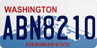 WA license plate ABN8210