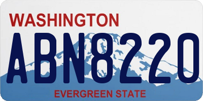 WA license plate ABN8220