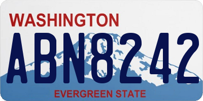 WA license plate ABN8242