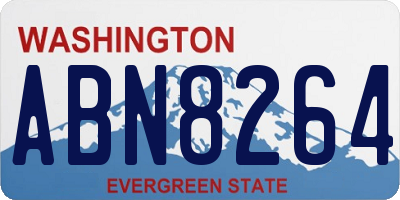 WA license plate ABN8264