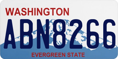 WA license plate ABN8266