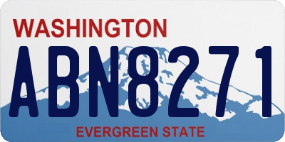 WA license plate ABN8271