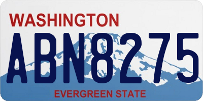 WA license plate ABN8275
