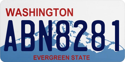 WA license plate ABN8281
