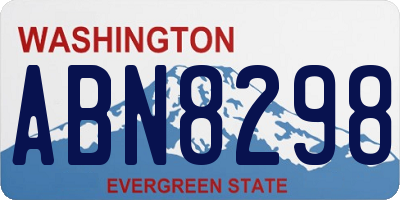 WA license plate ABN8298