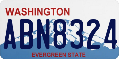 WA license plate ABN8324