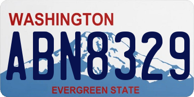 WA license plate ABN8329