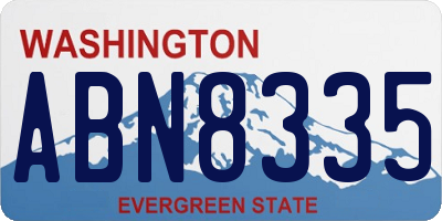 WA license plate ABN8335