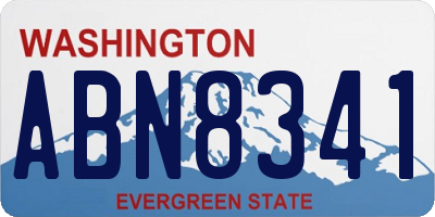 WA license plate ABN8341