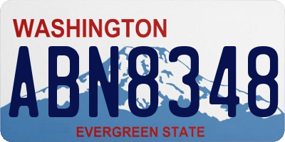 WA license plate ABN8348