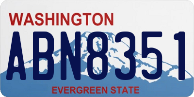 WA license plate ABN8351