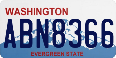 WA license plate ABN8366