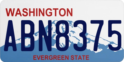 WA license plate ABN8375
