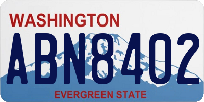 WA license plate ABN8402