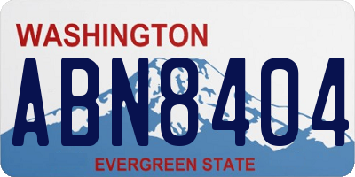 WA license plate ABN8404